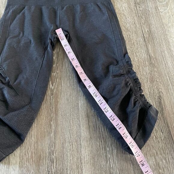 Lululemon In The Flow Crop Legging Dark Charcoal Grey - Picture 8 of 10